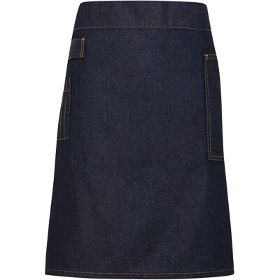Premier Unisex Erwachsene Division Waxed Look Denim Taille Schürze (Indigo Denim) Indigo Blau Einheitsgröße Premier Unisex Erwachsene Division Waxed Look Denim Taille Schürze (Indigo Denim) Indigo Blau Einheitsgröße