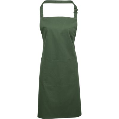 Premier Ladies/Womens Colours Bip Schürze mit Tasche (Moosgrün) Grün Einheitsgröße Premier Ladies/Womens Colours Bip Schürze mit Tasche (Moosgrün) Grün Einheitsgröße