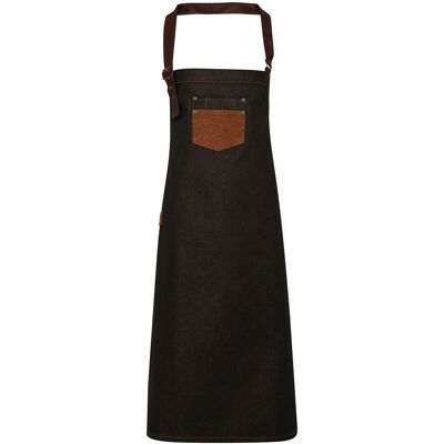 Premier Unisex Erwachsene Abteilung gewachst Look Kunstleder Denim Lätzchen Schürze (schwarz / braun Denim) Schwarz Braun Einheitsgröße Premier Unisex Erwachsene Abteilung gewachst Look Kunstleder Denim Lätzchen Schürze (schwarz / braun Denim) Schwarz Braun Einheitsgröße