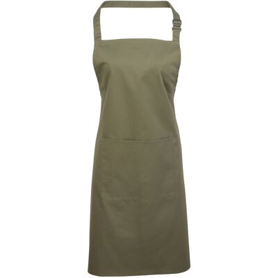 Premier Ladies/Womens Colours Bip Schürze mit Tasche (Olive) Olive Einheitsgröße Premier Ladies/Womens Colours Bip Schürze mit Tasche (Olive) Olive Einheitsgröße