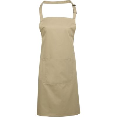 Premier Damen/Frauen Farben Bip Schürze mit Tasche (Khaki) Khaki Einheitsgröße Premier Damen/Frauen Farben Bip Schürze mit Tasche (Khaki) Khaki Einheitsgröße