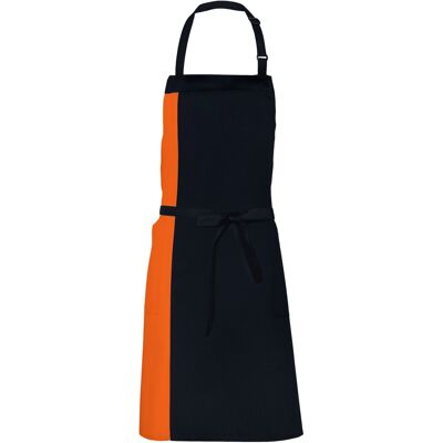 Link Kitchen Wear - Herren/Damen Unisex Schürze "Duo" (Schwarz/Orange) Schwarz Einheitsgröße Link Kitchen Wear - Herren/Damen Unisex Schürze "Duo" (Schwarz/Orange) Schwarz Einheitsgröße