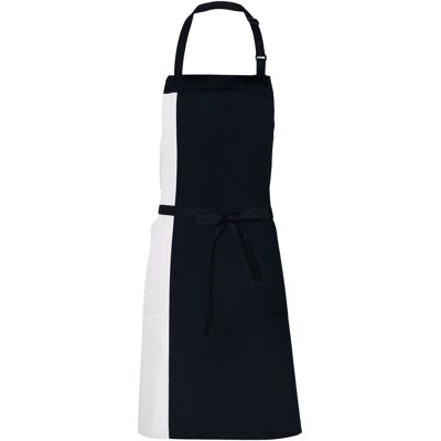 Link Kitchen Wear - Herren/Damen Unisex Schürze "Duo" (Schwarz/Weiß) Schwarz Einheitsgröße Link Kitchen Wear - Herren/Damen Unisex Schürze "Duo" (Schwarz/Weiß) Schwarz Einheitsgröße