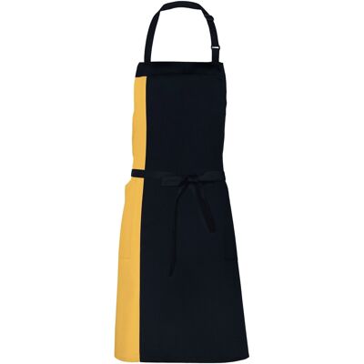 Link Kitchen Wear - Herren/Damen Unisex Schürze "Duo" (Schwarz/Sonnenblume) Schwarz Einheitsgröße Link Kitchen Wear - Herren/Damen Unisex Schürze "Duo" (Schwarz/Sonnenblume) Schwarz Einheitsgröße