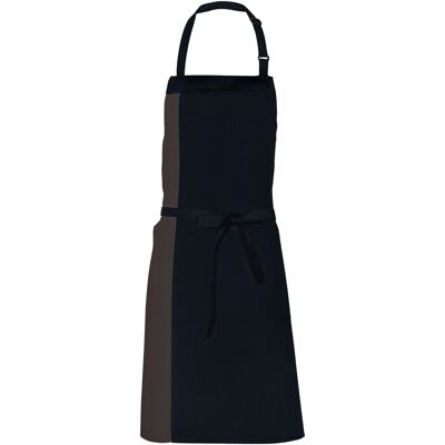 Link Kitchen Wear - Herren/Damen Unisex Schürze "Duo" (Schwarz) Schwarz Einheitsgröße Link Kitchen Wear - Herren/Damen Unisex Schürze "Duo" (Schwarz) Schwarz Einheitsgröße