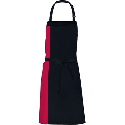Link Kitchen Wear - Herren/Damen Unisex Schürze "Duo" (Schwarz/Rot) Schwarz Rot Einheitsgröße Link Kitchen Wear - Herren/Damen Unisex Schürze "Duo" (Schwarz/Rot) Schwarz Rot Einheitsgröße