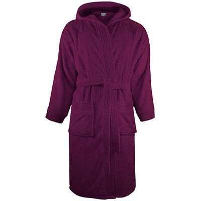 The One Towelling - Morgenmantel für Herren/Damen Unisex, mit Kapuze (Pflaume) Lila 2XL/3XL The One Towelling - Morgenmantel für Herren/Damen Unisex, mit Kapuze (Pflaume) Lila 2XL/3XL
