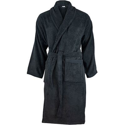 The One Towelling - Morgenmantel für Herren/Damen Unisex, Baumwolle aus biologischem Anbau (Anthrazit) Grau L/XL The One Towelling - Morgenmantel für Herren/Damen Unisex, Baumwolle aus biologischem Anbau (Anthrazit) Grau L/XL