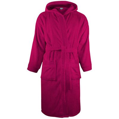 The One Towelling - Morgenmantel für Herren/Damen Unisex, mit Kapuze (Magenta) Rosa S/M The One Towelling - Morgenmantel für Herren/Damen Unisex, mit Kapuze (Magenta) Rosa S/M