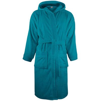 The One Towelling - Morgenmantel für Herren/Damen Unisex, mit Kapuze (Türkis) Türkis 2XL/3XL The One Towelling - Morgenmantel für Herren/Damen Unisex, mit Kapuze (Türkis) Türkis 2XL/3XL