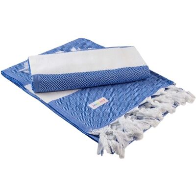 ARTG - "Hamamzz Marmaris Deluxe" Handtuch (Königsblau/Weiß) Navy blau Einheitsgröße ARTG - "Hamamzz Marmaris Deluxe" Handtuch (Königsblau/Weiß) Navy blau Einheitsgröße