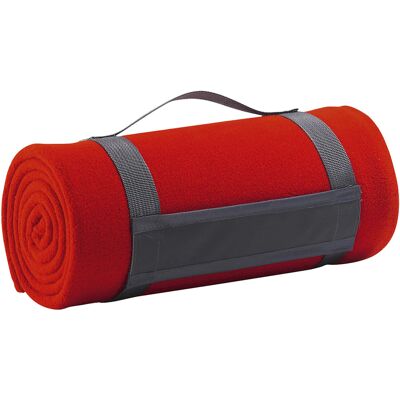 SOLS - Decke "Plaid", Fleece (Rot) Rot Einheitsgröße SOLS - Decke "Plaid", Fleece (Rot) Rot Einheitsgröße