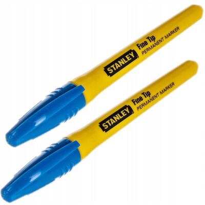 Stanley - Marker 2er-Pack (Gelb/Blau) Gelb Einheitsgröße Stanley - Marker 2er-Pack (Gelb/Blau) Gelb Einheitsgröße