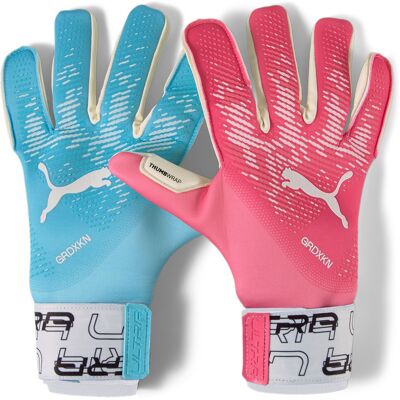 Puma Ultra Grip 1 Hybrid Tricks Pink/Blau Torwarthandschuhe - Größe 9 Puma Ultra Grip 1 Hybrid Tricks Pink/Blau Torwarthandschuhe - Größe 9