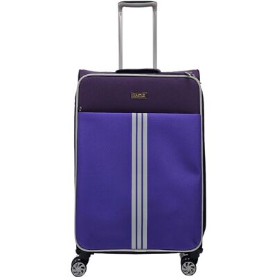 Infinity Leather Leichte Kabinenkoffer, 4-Rad-Gepäck-Reisetasche Lila S Infinity Leather Leichte Kabinenkoffer, 4-Rad-Gepäck-Reisetasche Lila S