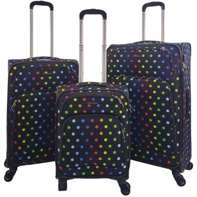 Infinity Leather Leichte, bedruckte 8-Rollen-Reisegepäck-Softkoffer Marine S Infinity Leather Leichte, bedruckte 8-Rollen-Reisegepäck-Softkoffer Marine S