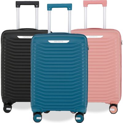 Infinity Leather Robuster Hartschalen-Kabinenkoffer, 36 x 24 x 55 cm, TSA-Gepäck, geeignet für Easyjet, Ryanair, Wizzair Blau S Infinity Leather Robuster Hartschalen-Kabinenkoffer, 36 x 24 x 55 cm, TSA-Gepäck, geeignet für Easyjet, Ryanair, Wizzair Blau S