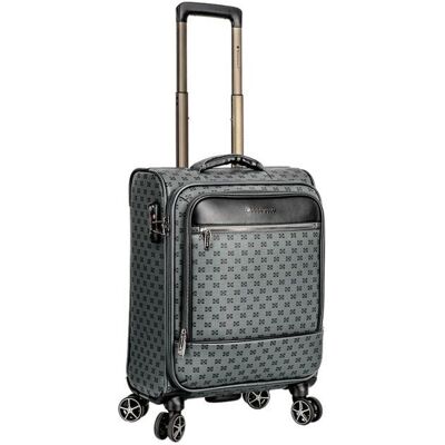 Infinity Leather Grauer leichter Reisekoffer für die Kabine Grau Einheitsgröße Infinity Leather Grauer leichter Reisekoffer für die Kabine Grau Einheitsgröße