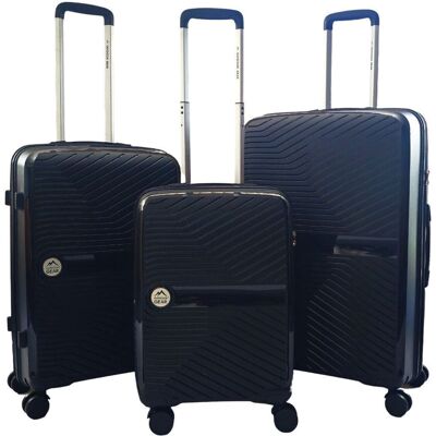 Infinity Leather Hartschalen-Reisegepäck-Koffer Schwarz M Infinity Leather Hartschalen-Reisegepäck-Koffer Schwarz M