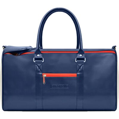 Lambretta - Reisetasche, Retro, Sport (Marineblau/Weiß) Marine Einheitsgröße Lambretta - Reisetasche, Retro, Sport (Marineblau/Weiß) Marine Einheitsgröße