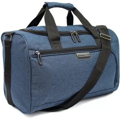Infinity Leather Reisetasche, Handgepäck, 40 x 20 x 25 cm, für unter den Sitz, für Ryanair, Easy Jet Marine Einheitsgröße Infinity Leather Reisetasche, Handgepäck, 40 x 20 x 25 cm, für unter den Sitz, für Ryanair, Easy Jet Marine Einheitsgröße