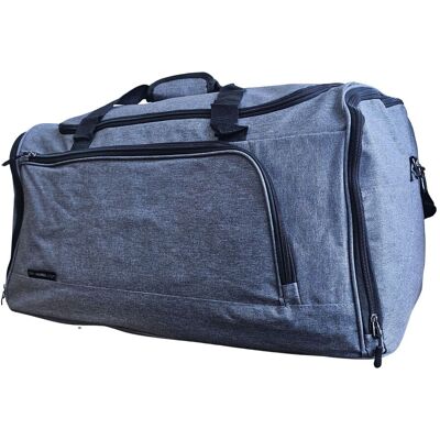 Infinity Leather Extra große Reisetasche fürs Wochenende, Handgepäck, Kabinentasche, Sportreisetasche Grau Einheitsgröße Infinity Leather Extra große Reisetasche fürs Wochenende, Handgepäck, Kabinentasche, Sportreisetasche Grau Einheitsgröße