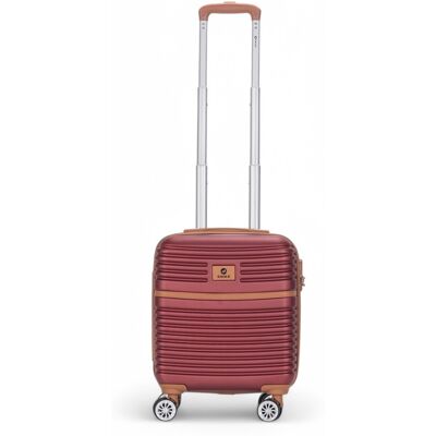 Infinity Leather ABS-Hartschalen-Kabinenkoffer für unter den Sitz, 45 x 35 x 20 cm, Gepäck, passend für Easyjet Burgund XS Infinity Leather ABS-Hartschalen-Kabinenkoffer für unter den Sitz, 45 x 35 x 20 cm, Gepäck, passend für Easyjet Burgund XS