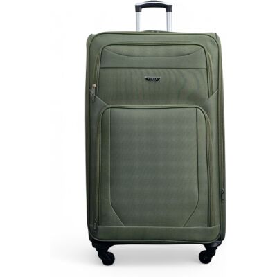 Infinity Leather Weichschalen-Reisekoffer aus leichtem Nylon, extragroß, mit 4 Rädern Khaki XL Infinity Leather Weichschalen-Reisekoffer aus leichtem Nylon, extragroß, mit 4 Rädern Khaki XL