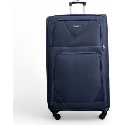 Infinity Leather Weichschalen-Reisekoffer aus leichtem Nylon, extragroß, mit 4 Rädern Marine XL Infinity Leather Weichschalen-Reisekoffer aus leichtem Nylon, extragroß, mit 4 Rädern Marine XL