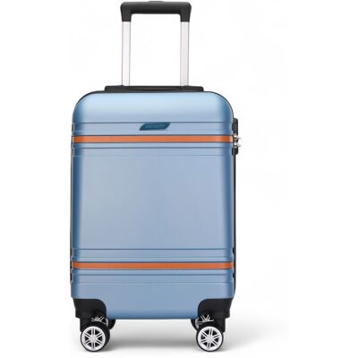 Infinity Leather Hartschalenkoffer Blau Marineblau Kabinenkoffer Robustes ABS Leichtgewicht Reisegepäck Urlaubstasche Blau S Infinity Leather Hartschalenkoffer Blau Marineblau Kabinenkoffer Robustes ABS Leichtgewicht Reisegepäck Urlaubstasche Blau S