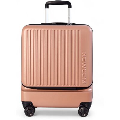 Infinity Leather Robuster EasyJet Ryanair Handgepäck-Reisekoffer, 39 x 26 x 51,5 cm, Rosa, vorne offen Rosa Einheitsgröße Infinity Leather Robuster EasyJet Ryanair Handgepäck-Reisekoffer, 39 x 26 x 51,5 cm, Rosa, vorne offen Rosa Einheitsgröße
