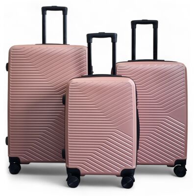 Infinity Leather Hartschalenkoffer in Roségold, robust, 8 Rollen, Handgepäck, Koffer Roségold M Infinity Leather Hartschalenkoffer in Roségold, robust, 8 Rollen, Handgepäck, Koffer Roségold M