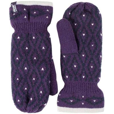 Heat Holders - Mit Fleece gefütterte, isolierte Winter-Thermofäustlinge für Damen Lila Einheitsgröße Heat Holders - Mit Fleece gefütterte, isolierte Winter-Thermofäustlinge für Damen Lila Einheitsgröße