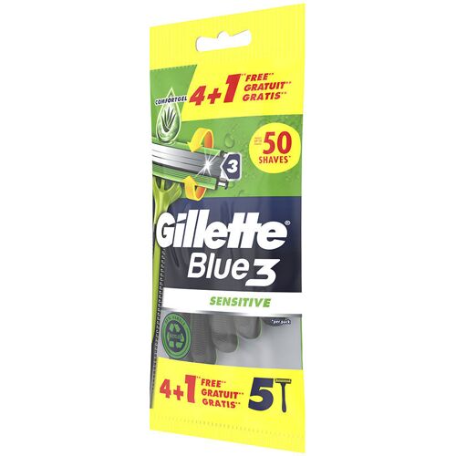 Gillette Blue 3 Sensitive Einweg-rasierklinge 5 St Einheitsgröße