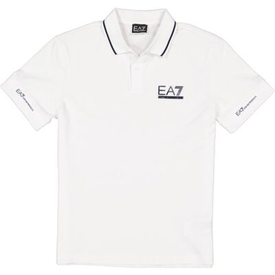 EA7 Weiß Casual Poloshirt - Tennis Club EA7 Weiß Casual Poloshirt - Tennis Club