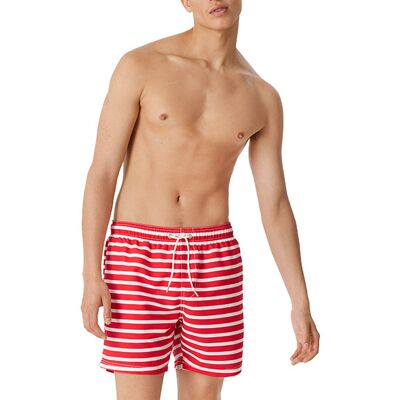 Schiesser Herren Badeshorts rot Mikrofaser gestreift rot M male Schiesser Herren Badeshorts rot Mikrofaser gestreift rot M male
