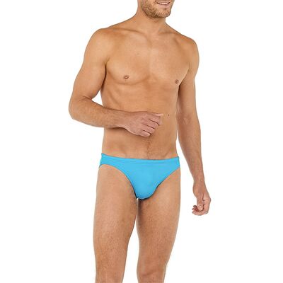 HOM Herren Badeslip blau Elasthane unifarben blau XXL male HOM Herren Badeslip blau Elasthane unifarben blau XXL male