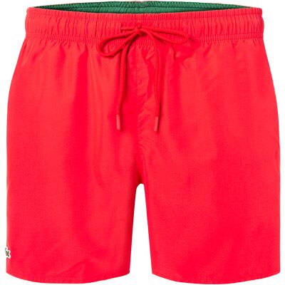 LACOSTE Herren Badeshorts rot Mikrofaser unifarben rot L male LACOSTE Herren Badeshorts rot Mikrofaser unifarben rot L male
