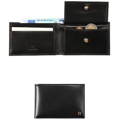 AIGNER Herren Geldbörse schwarz Leder schwarz ONESIZE male AIGNER Herren Geldbörse schwarz Leder schwarz ONESIZE male