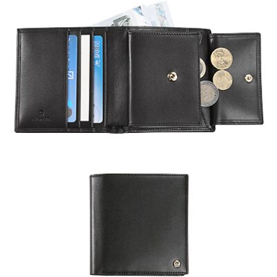 AIGNER Herren Geldbörse schwarz Leder schwarz ONESIZE male AIGNER Herren Geldbörse schwarz Leder schwarz ONESIZE male