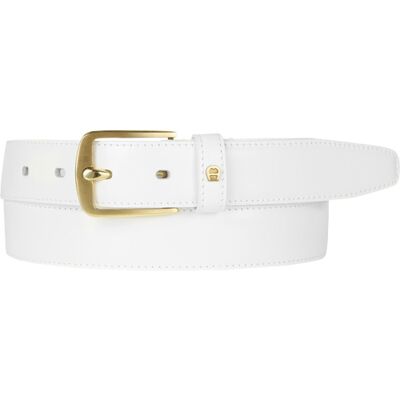 AIGNER Herren Gürtel weiß Glattleder weiß 85 CM (31 INCH) male AIGNER Herren Gürtel weiß Glattleder weiß 85 CM (31 INCH) male