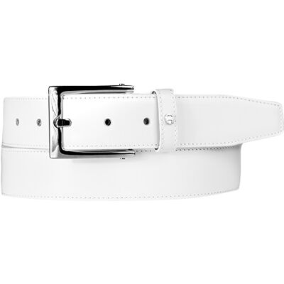 AIGNER Herren Gürtel weiß Glattleder weiß 95 CM (33 INCH) male AIGNER Herren Gürtel weiß Glattleder weiß 95 CM (33 INCH) male