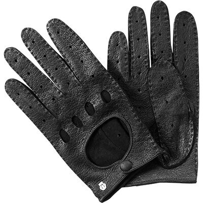 Roeckl Herren Autofahrer-Handschuhe schwarz Peccaryleder schwarz 10 (XL) male Roeckl Herren Autofahrer-Handschuhe schwarz Peccaryleder schwarz 10 (XL) male