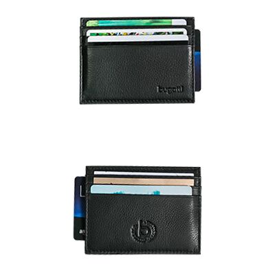 Bugatti Herren Kartenbörse schwarz Leder schwarz ONESIZE male Bugatti Herren Kartenbörse schwarz Leder schwarz ONESIZE male