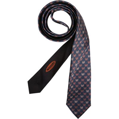 MISSONI Herren Krawatte blau gemustert blau ONESIZE male MISSONI Herren Krawatte blau gemustert blau ONESIZE male