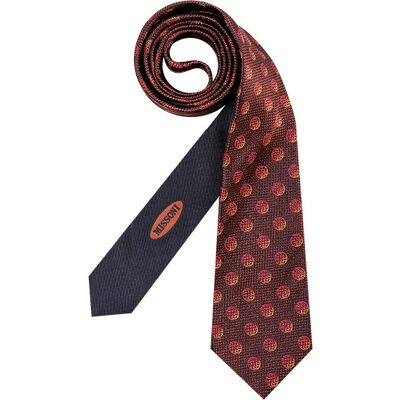 MISSONI Herren Krawatte rot Seide gemustert rot ONESIZE male MISSONI Herren Krawatte rot Seide gemustert rot ONESIZE male