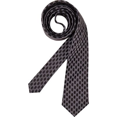 OLYMP Herren Krawatte grau Seide gemustert grau ONESIZE male OLYMP Herren Krawatte grau Seide gemustert grau ONESIZE male