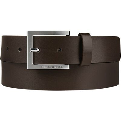 KARL LAGERFELD Herren Gürtel braun Glattleder braun 115 CM (37 INCH) male KARL LAGERFELD Herren Gürtel braun Glattleder braun 115 CM (37 INCH) male