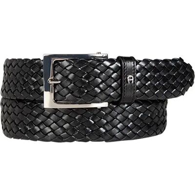 AIGNER Herren Gürtel schwarz Leder schwarz 85 CM (31 INCH) male AIGNER Herren Gürtel schwarz Leder schwarz 85 CM (31 INCH) male