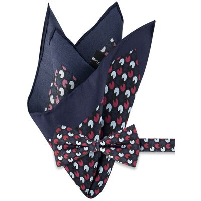 OLYMP Herren Einstecktuch + Schleife blau blau ONESIZE male OLYMP Herren Einstecktuch + Schleife blau blau ONESIZE male